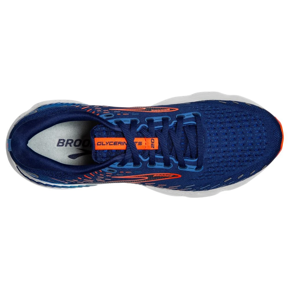'Brooks' Men's Glycerin GTS 20 - Blue Depths / Palace Blue / Orange 4 'Brooks' Men's Glycerin GTS 20 - Blue Depths / Palace Blue / Orange - Image 2