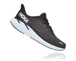 'HOKA' Men's Clifton 8 - Black / White -Merel Shoes Shop 1119393 BWHT 2 1024x1024@2x
