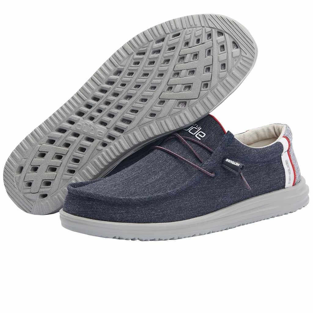 'Hey Dude' Men's Wally Free - Arctic Blue 4 'Hey Dude' Men's Wally Free - Arctic Blue - Image 2