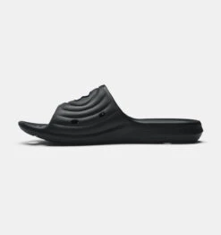 'Under Armour' Men's Locker IV Slide Sandal - Black / Black / White 11 'Under Armour' Men's Locker IV Slide Sandal - Black / Black / White -Merel Shoes Shop 3023758 001 A 1024x1024@2x
