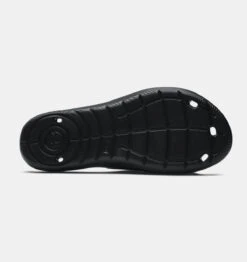 'Under Armour' Men's Locker IV Slide Sandal - Black / Black / White 9 'Under Armour' Men's Locker IV Slide Sandal - Black / Black / White -Merel Shoes Shop 3023758 001 SOLE 1024x1024@2x