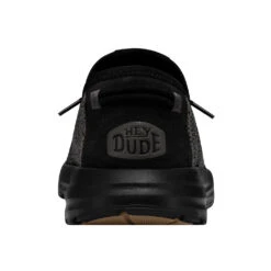 'Hey Dude' Men's Sirocco Sneaker - Black -Merel Shoes Shop 40140 0WM SIROCCO BLACKNIGHT RIGHTBACK 1024x1024@2x