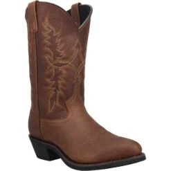 'Laredo' Men's 12" Saw Mill Western Round Toe - Brown -Merel Shoes Shop 68494 1 1024x1024@2x