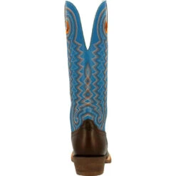 'Durango' Men's 15" Rebel Pro Western Saddle Boot - Chestnut / Brilliant Blue 12 'Durango' Men's 15" Rebel Pro Western Saddle Boot - Chestnut / Brilliant Blue -Merel Shoes Shop DDB0337 back 1024x1024@2x