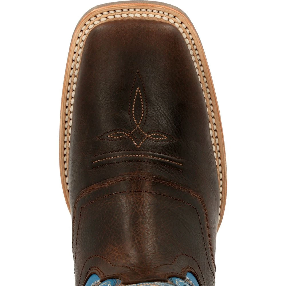 'Durango' Men's 15" Rebel Pro Western Saddle Boot - Chestnut / Brilliant Blue 4 'Durango' Men's 15" Rebel Pro Western Saddle Boot - Chestnut / Brilliant Blue - Image 2