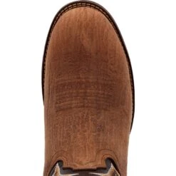 'Durango' Men's 12" Rebel Western Round Toe - Oak Bark / Midnight -Merel Shoes Shop DDB0428 birdseye 1024x1024@2x