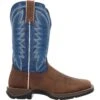 'Durango' Men's 12" Rebel Western Square Toe - Saddle Brown / Denim Blue -Merel Shoes Shop DDB0429 profile 1024x1024@2x