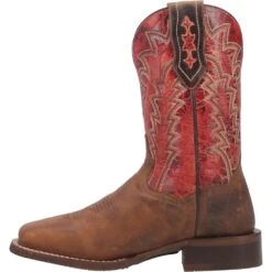 'Dan Post' Men's 11" Killeen Western Square Toe - Tan / Red -Merel Shoes Shop DP4813 3 1024x1024@2x