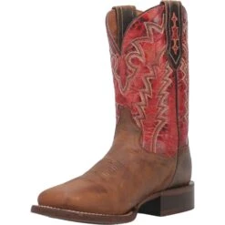 'Dan Post' Men's 11" Killeen Western Square Toe - Tan / Red -Merel Shoes Shop DP4813 8 1024x1024@2x