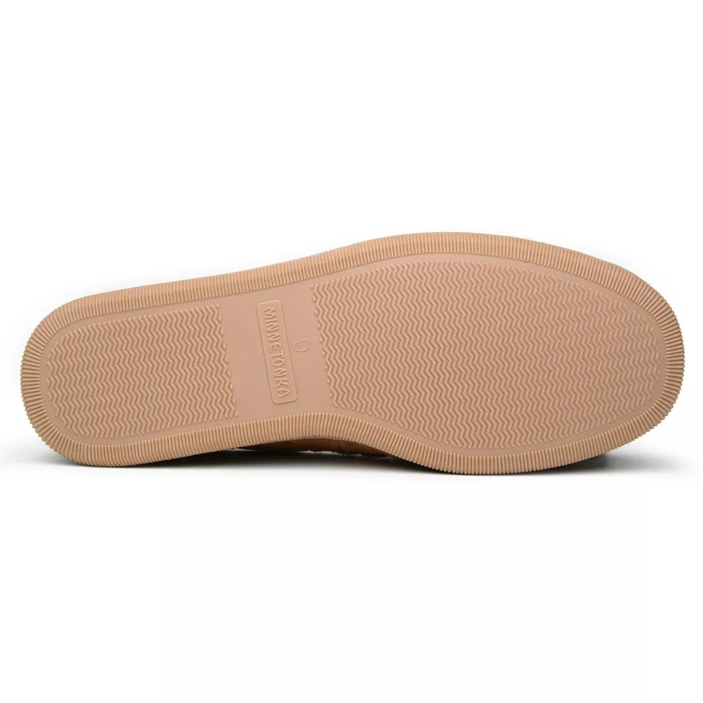 'Minnetonka' Men's Pile Lined Hardsole Moc Slipper - Tan 5 'Minnetonka' Men's Pile Lined Hardsole Moc Slipper - Tan - Image 3