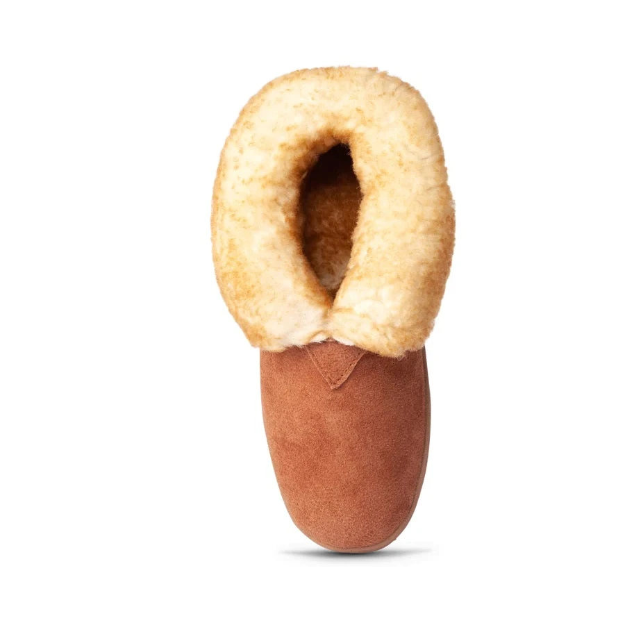 'Old Friend Footwear' Men's Bootee Slipper - Chestnut (Wide) 4 'Old Friend Footwear' Men's Bootee Slipper - Chestnut (Wide) - Image 2