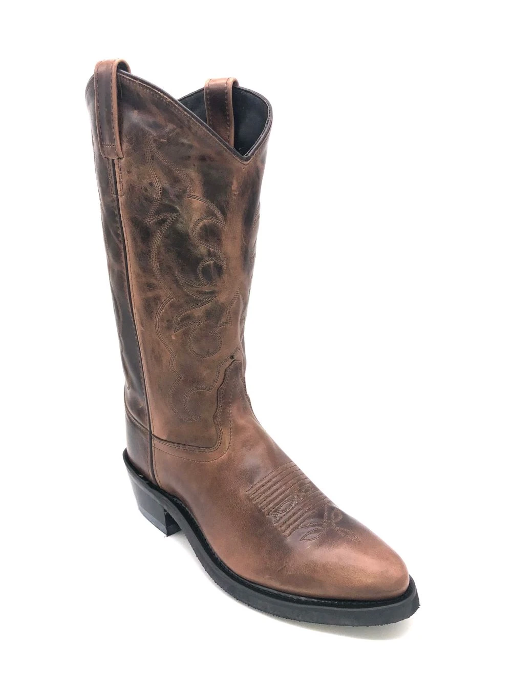 'Old West' Men's 13" Western Narrow Round Toe - Brown 3 'Old West' Men's 13" Western Narrow Round Toe - Brown