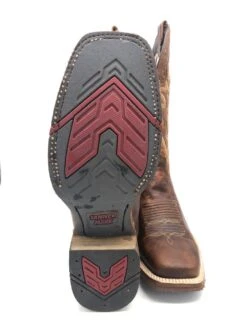 'Tanner Mark' Men's 13" Western Square Toe - Orange (Tan) / Marble Orix -Merel Shoes Shop IMG 3260 1024x1024@2x