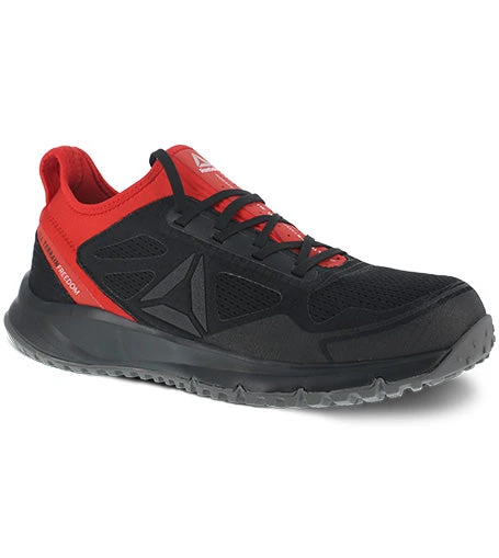'Reebok' Men's All Terrain Athletic Steel Toe - Black / Red 3 'Reebok' Men's All Terrain Athletic Steel Toe - Black / Red