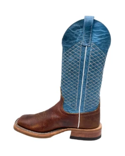 'Anderson Bean' Men's 13" Western Square Toe - Bison / Blue Lava -Merel Shoes Shop S11162 1024x1024@2x