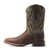 'Ariat' Men's 11" Rowder VentTEK 360° Western Square Toe - Rust / Forest Green -Merel Shoes Shop S23 MNS WEST 10044478 side 1024x1024@2x