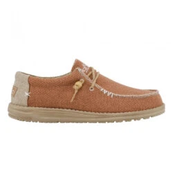 'Hey Dude' Men's Wally Braided - Tangerine -Merel Shoes Shop wally braided tangerine 1024x1024@2x